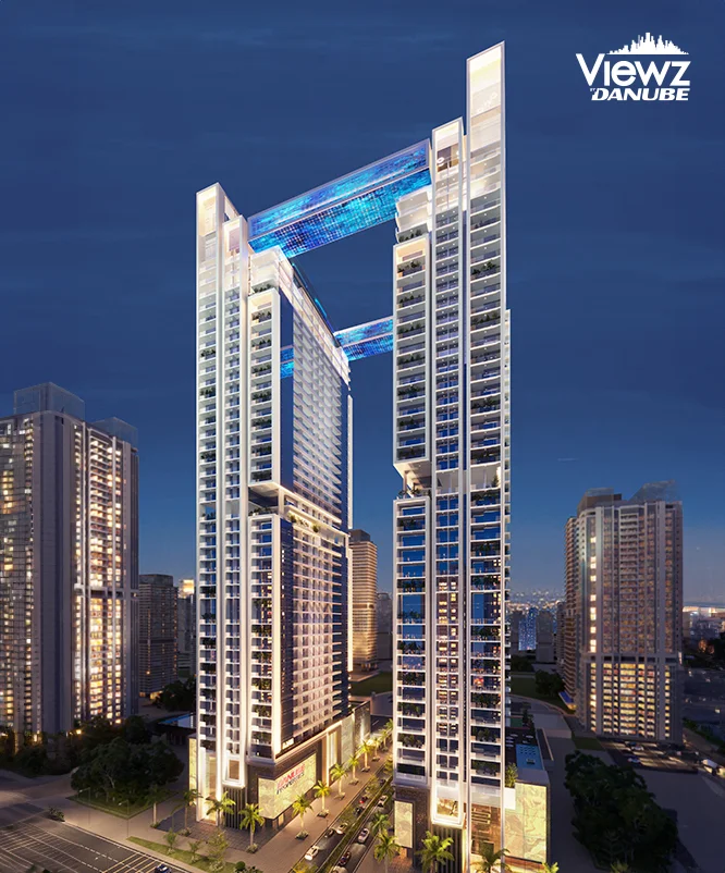 Viewz by Danube development rendering in JLT, Dubai